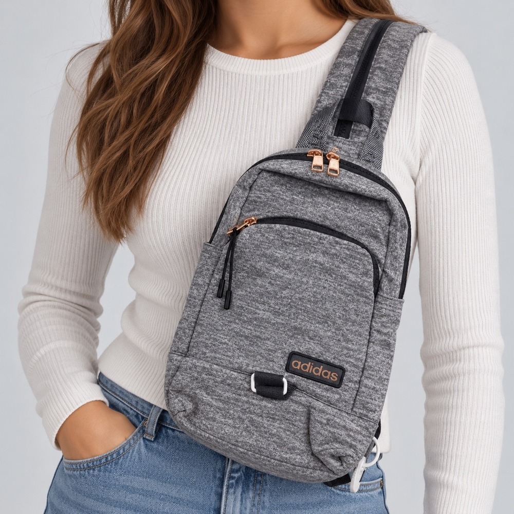 Adidas OS Essentials Convertible Xbody Bag Unisex Grey Rose Gold 5151770